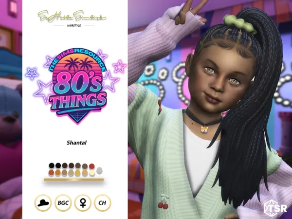 Maxis Match Shantal Hairstyle for Children by sehablasimlish - The Sims 4 Custom Content