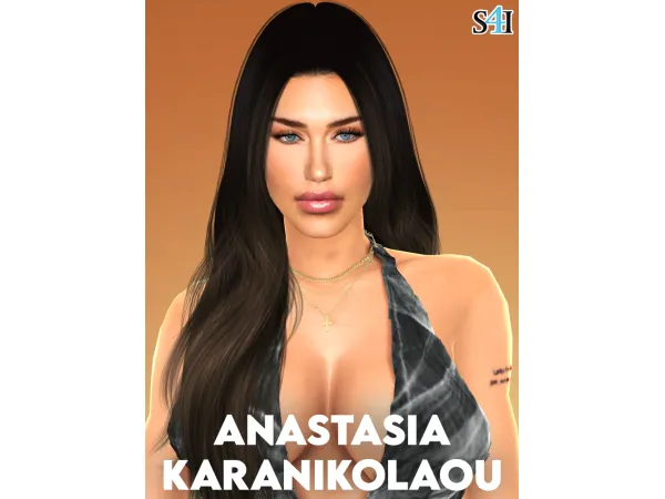 Alpha Sims 4 CAS Anastasia Karanikolaou - The Sims 4 Custom Content