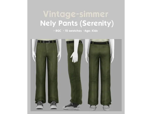 Maxis Match [ Nely Pants ] - The Sims 4 Custom Content