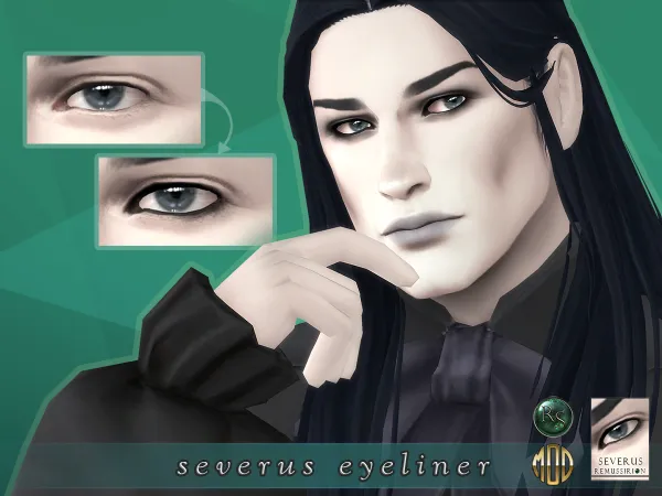 Mix Severus Eyeliner (MidnightManor) - The Sims 4 Custom Content