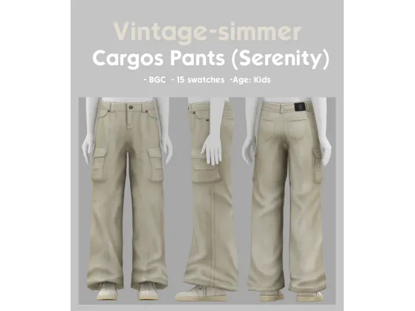 Maxis Match [ Cargos Pants ] simmer by vintage - The Sims 4 Custom Content