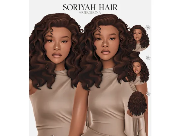 Maxis Match SORIYAH HAIR by orchiona_ - The Sims 4 Custom Content