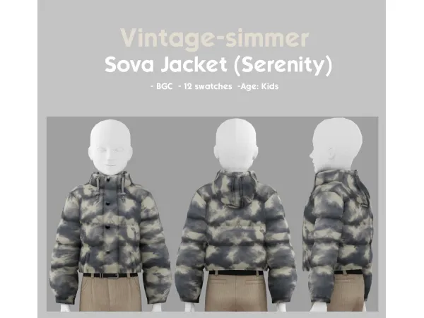 Maxis Match [ Alessi Top ] [ Sova Jacket ] simmer by vintage - The Sims 4 Custom Content