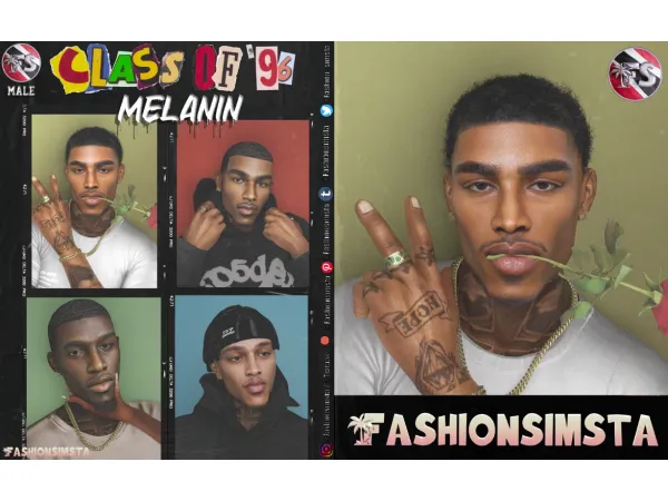Alpha Class of Melanin Skin Pack v2 by FashionSimsta - The Sims 4 Custom Content