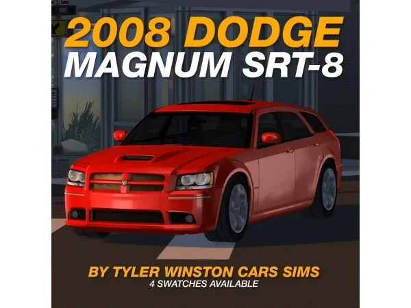 Alpha Tyler Winston Cars 2008 Dodge Magnum SRT 8 - The Sims 4 Custom Content