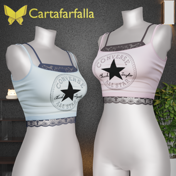 Alpha Cartafarfalla Starlite top by cartafarfalla - The Sims 4 Custom Content