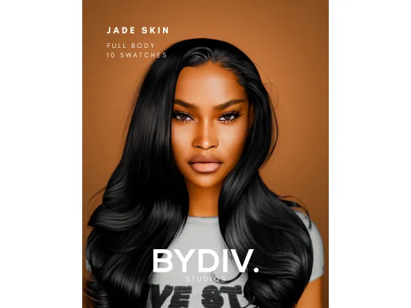 Alpha JADE SKIN by bydiv - The Sims 4 Custom Content