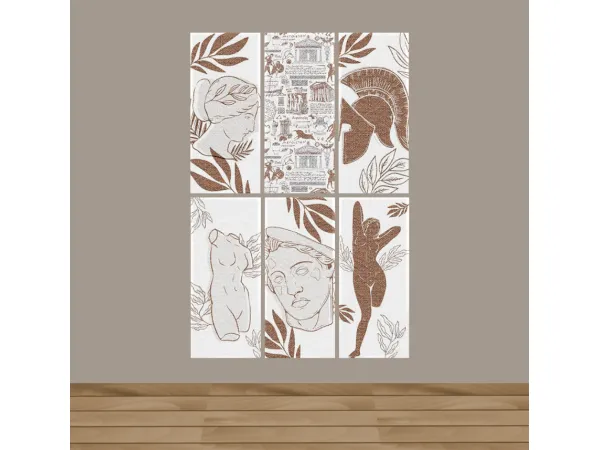 Mix Greek Art Painting and Foliage by tkhsims - The Sims 4 Custom Content