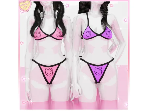 Maxis Match Kitty Swimsuit by Irisarity - The Sims 4 Custom Content