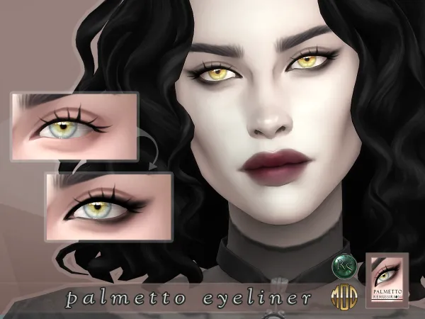Mix Palmetto Eyeliner (Midnight Manor) - The Sims 4 Custom Content