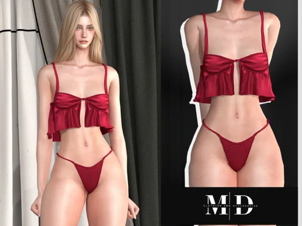Alpha simple set of women's underwear - The Sims 4 Custom Content