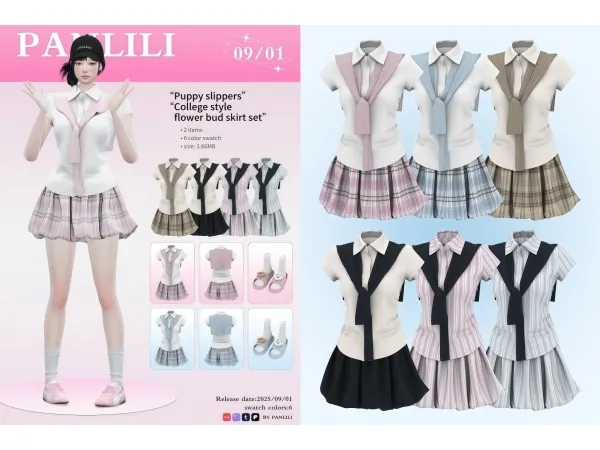 Mix PANLILI] Cas 25.09 - The Sims 4 custom content