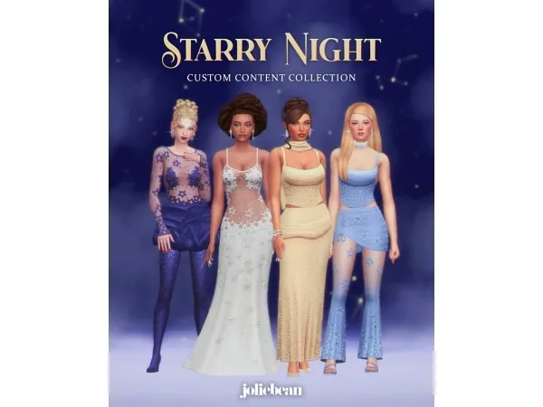Maxis Match Starry Night Set by Joliebean - The Sims 4 Custom Content