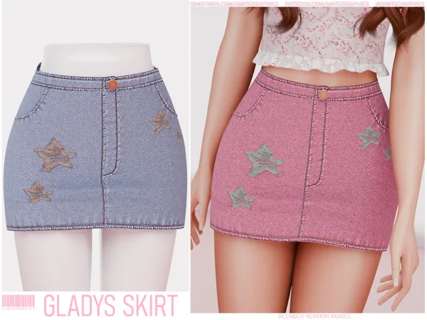 Alpha Gladys Skirt - The Sims 4 Custom Content