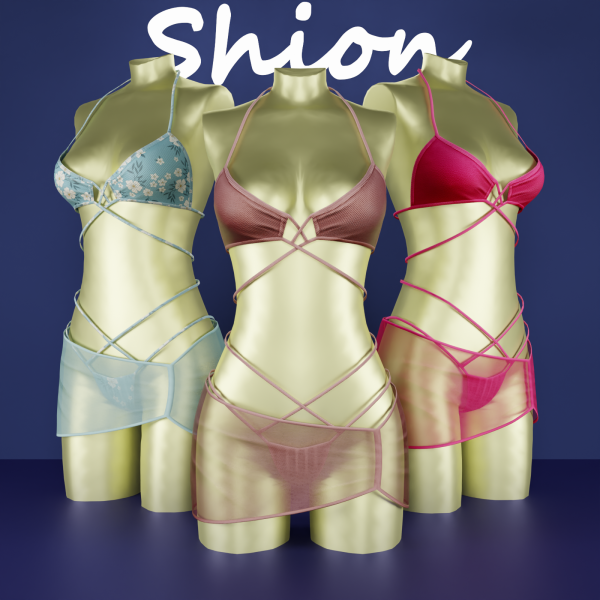Alpha Shion Emily Bikini Sets by shion_sims - The Sims 4 Custom Content