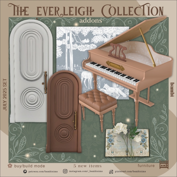 Alpha the everleigh collection addons by bambisims - The Sims 4 Custom Content