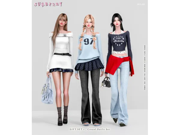 Alpha [SUNBERRY]2568_GIFT SET 1 - The Sims 4 Custom Content