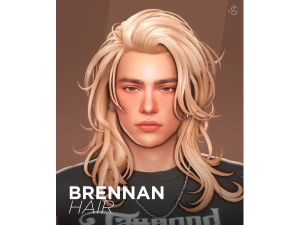 Maxis Match Brennan Hair by johnnysims - The Sims 4 Custom Content