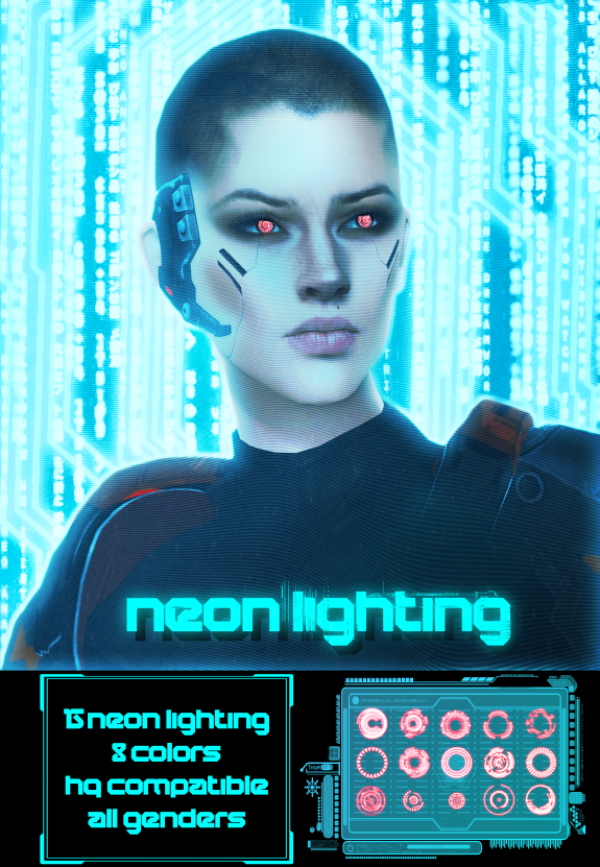 Alpha Neon lighting by simsfinds - The Sims 4 Custom Content