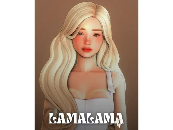 Maxis Match Hair Muriel by LamaLamaLove - The Sims 4 Custom Content