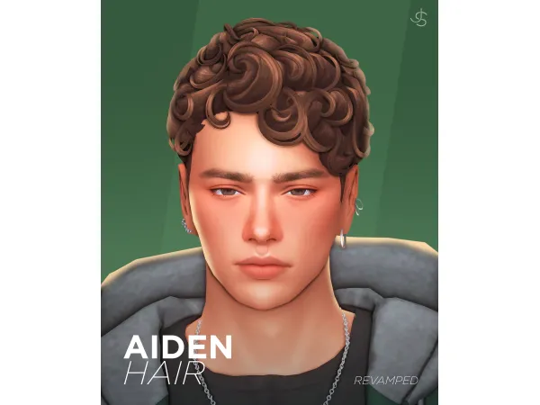 Maxis Match Aiden Hair by johnnysims - The Sims 4 Custom Content