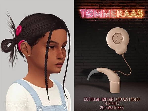 Mix Tu00d8MMERAAS Cochlear Implant for Kids - The Sims 4 Custom Content