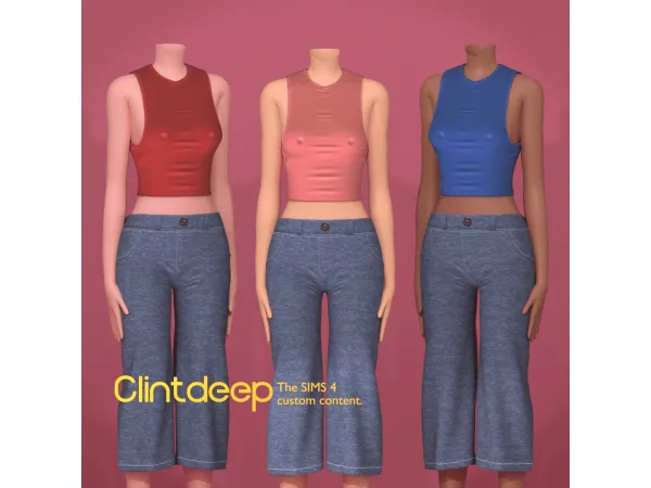 Maxis Match Clintdeep Carolina Outfit - The Sims 4 Custom Content