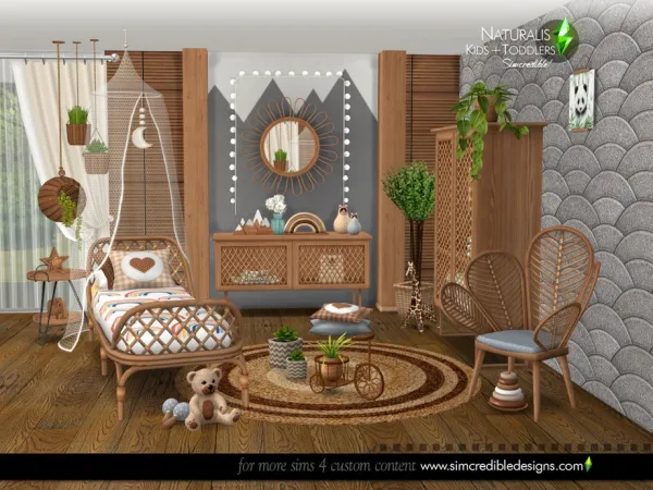 Mix Naturalis Kids room - The Sims 4 Custom Content