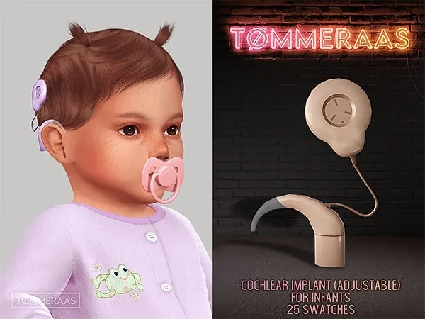 Mix Tu00d8MMERAAS Cochlear Implant for Infants - The Sims 4 Custom Content