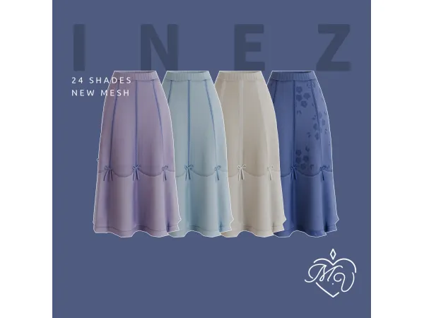 Maxis Match Inez Skirt by MissValentine - The Sims 4 Custom Content