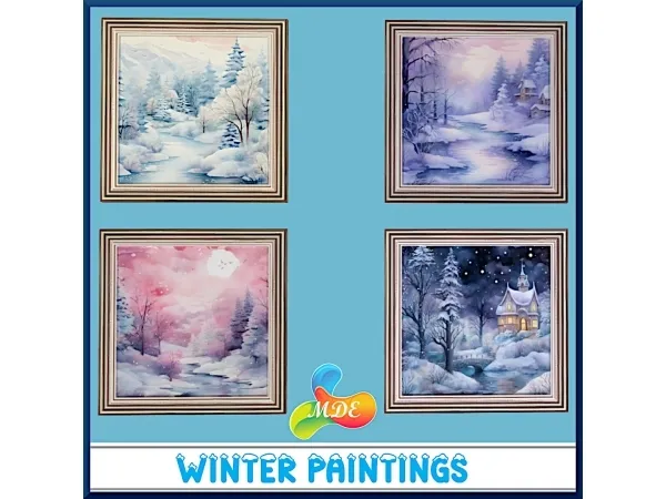 Mix Winter Landscapes - The Sims 4 Custom Content