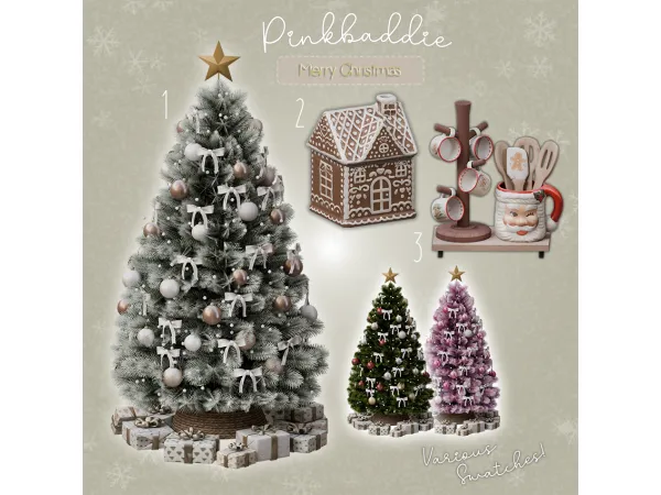 Alpha Christmas 2025 set - The Sims 4 Custom Content