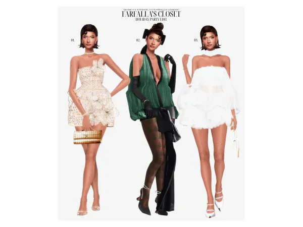 Alpha u201cHOLIDAY PARTY EDITu201d by farfallasims feat Olivia Devereux - The Sims 4 Custom Content