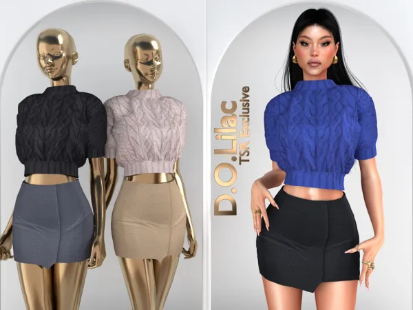 Alpha Chic Minimalism Set DO106 - The Sims 4 Custom Content