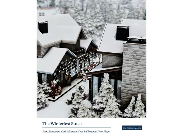 Maxis Match The Winterfest Street Mount Komorebi by TheSimSideofLuca - The Sims 4 Custom Content
