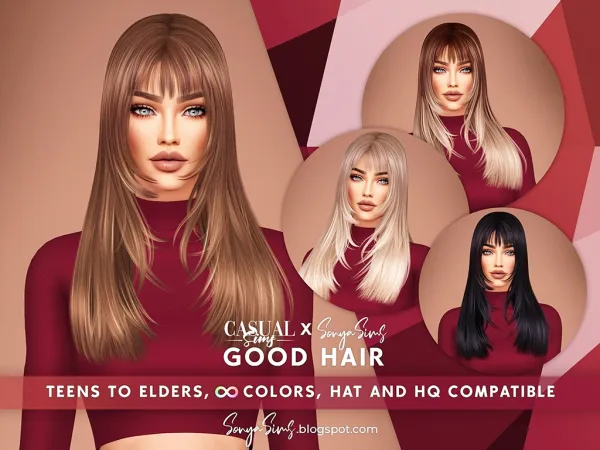 Alpha Good Hair - The Sims 4 Custom Content