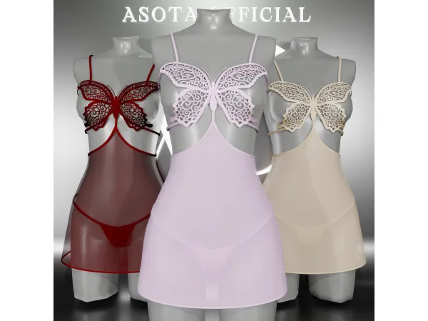 Alpha [ASOTA OFFICIAL] Elsie Lingerie - The Sims 4 Custom Content