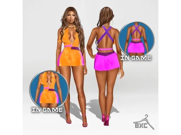 Alpha CRAZY IN LOVE DRESS by Baddiexsimmer - The Sims 4 custom content