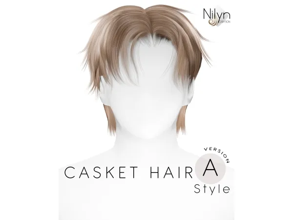 Alpha CASKET HAIR - The Sims 4 Custom Content