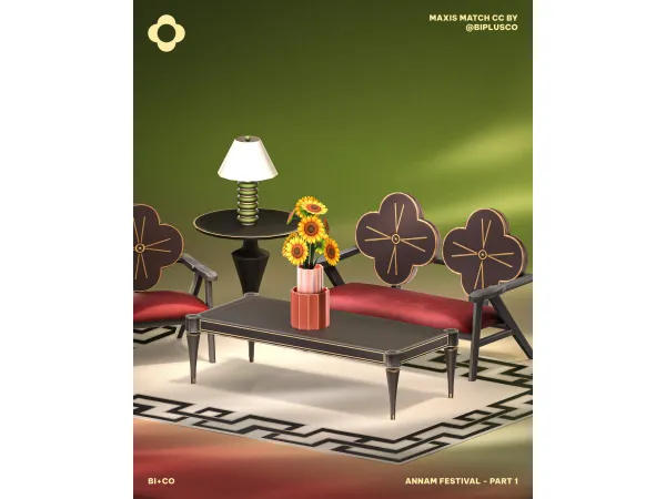 Maxis Match BICO Annam Festival Part 1 by BIplusCO - The Sims 4 Custom Content