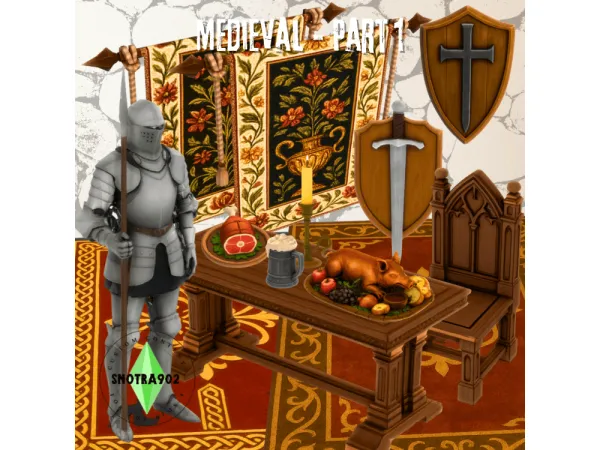 Mix Medieval Part 1 by Snotra902 - The Sims 4 Custom Content