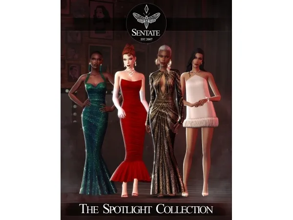 Maxis Match SENTATE The Spotlight Collection - The Sims 4 Custom Content