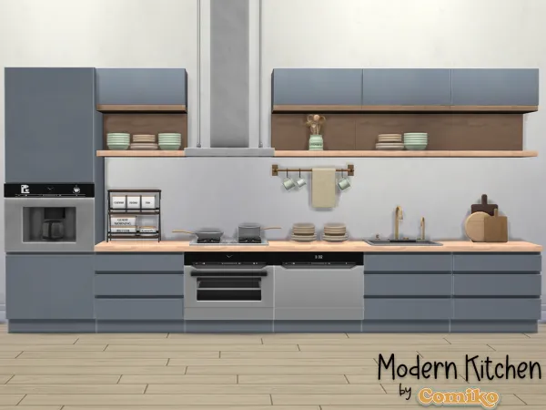 Maxis Match Modern Kitchen Set - The Sims 4 Custom Content