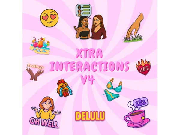 Mix Xtra Interactions v4 - The Sims 4 Custom Content