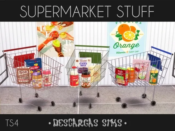 Alpha Supermarket Stuff - The Sims 4 Custom Content