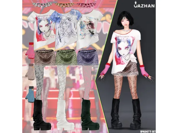 Alpha [SPAGHETTI] by cazhancc - The Sims 4 Custom Content