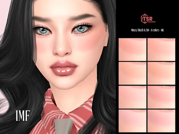Alpha IMF Minzy Blush N210 by IzzieMcFire - The Sims 4 Custom Content