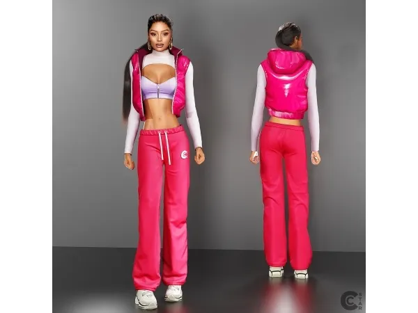 Mix Relaxed Drawstring Sweatpants cool_content_star - The Sims 4 Custom Content