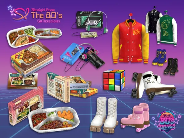 Mix Straight from the 80s - The Sims 4 Custom Content