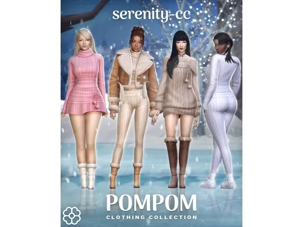 Maxis Match The Pompom Collection by Serenity - The Sims 4 Custom Content